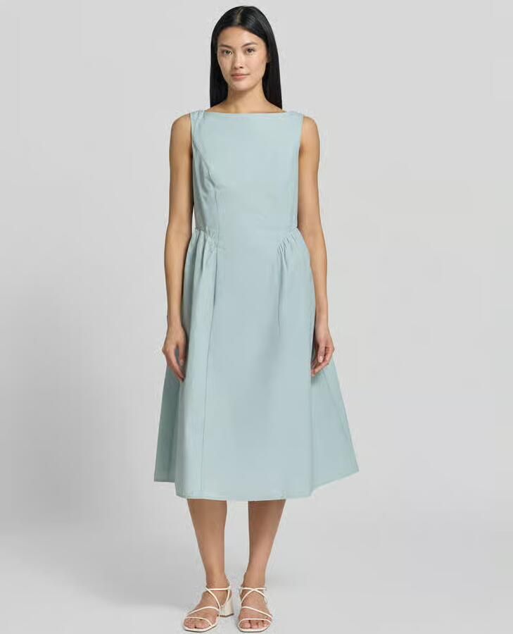 Christian Berg Woman Selection midi-jurk met gesmokte details aan de achterkant - Foto 2
