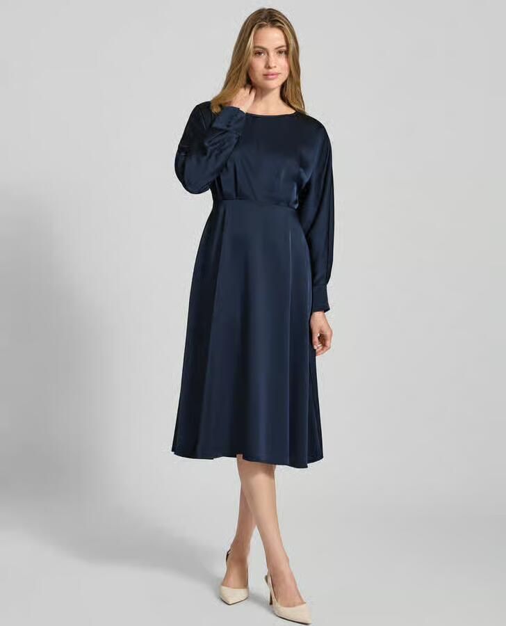 Christian Berg Woman Selection Midi-jurk met ronde hals - Foto 2