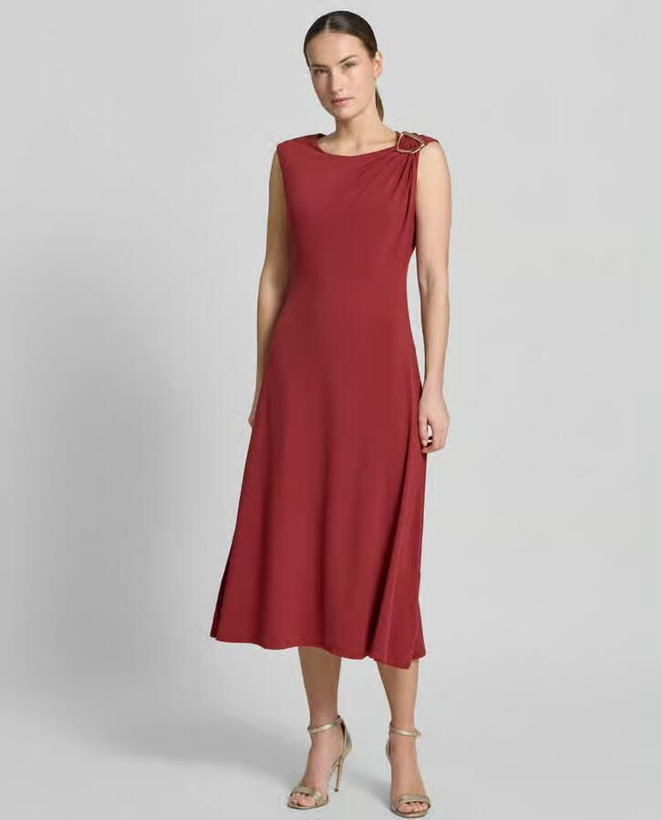 Christian Berg Woman Selection midi-jurk met schouder-applicatie - Foto 3
