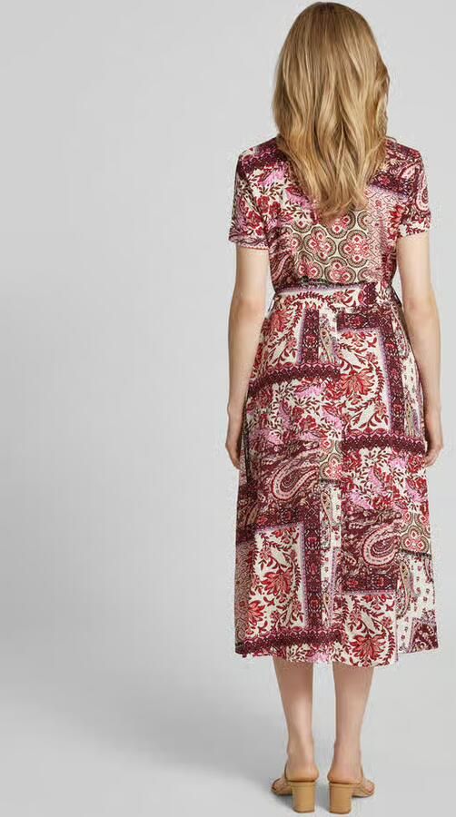 Christian Berg Woman Selection Midi-jurk met strikceintuur