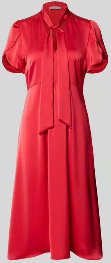 Christian Berg Woman Selection Midi-jurk met V-hals en Strik - Foto 2