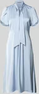Christian Berg Woman Selection Midi-jurk met V-hals en Strik