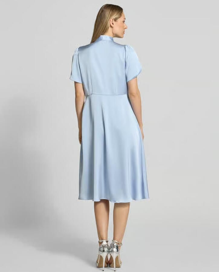 Christian Berg Woman Selection Midi-jurk met V-hals en Strik - Foto 2
