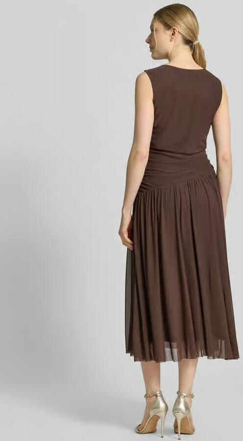 Christian Berg Woman Selection midi-jurk van mesh in asymmetrische look - Foto 3