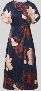 Christian Berg Woman Selection Midi-jurk van satijn