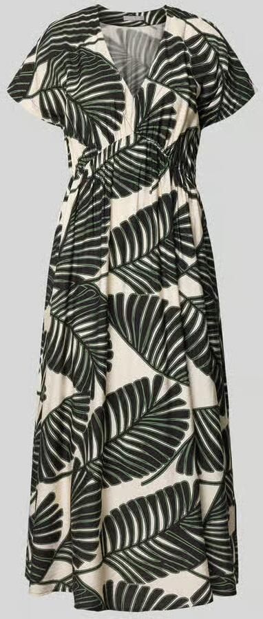 Christian Berg Woman Selection midi-jurk van viscosemix met florale all-over print - Foto 3