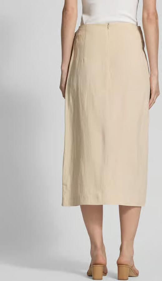 Christian Berg Woman Selection Midi-rok van mix van viscose en linnen - Foto 3