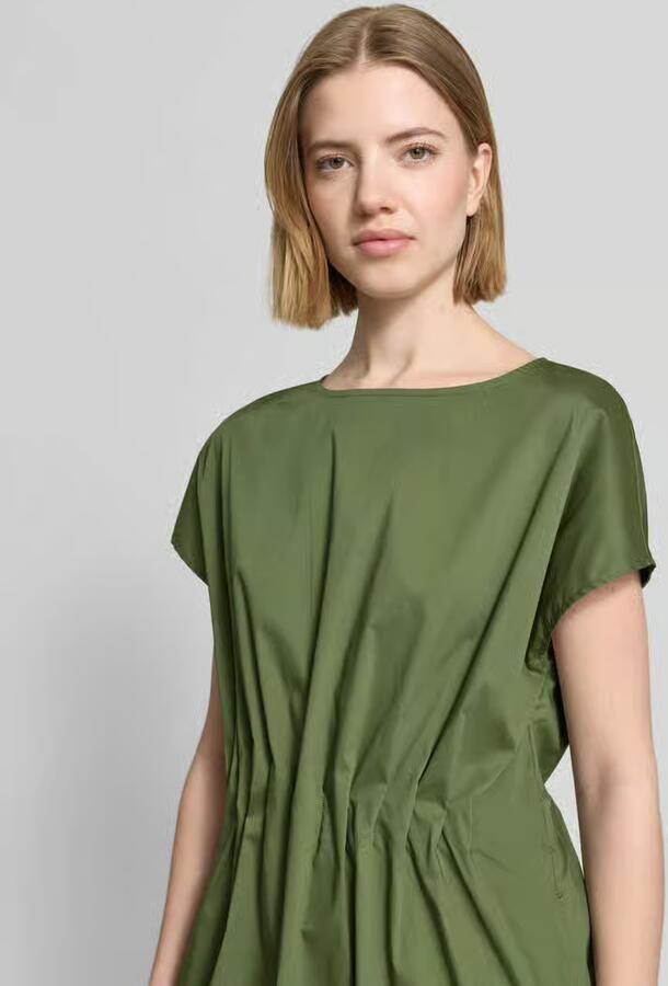 Christian Berg Woman Selection Midijurk met ronde hals en draperieën