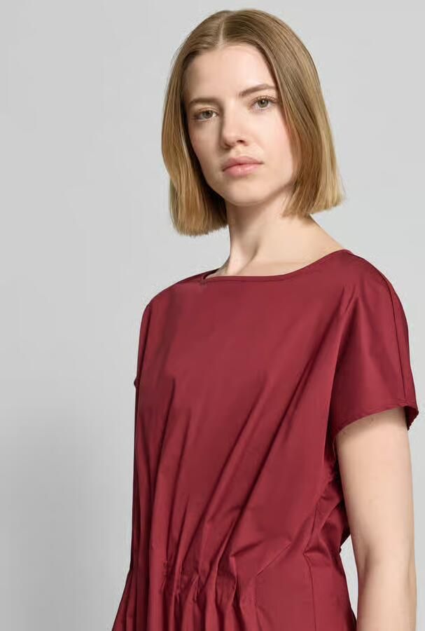 Christian Berg Woman Selection Midijurk met ronde hals en draperieën