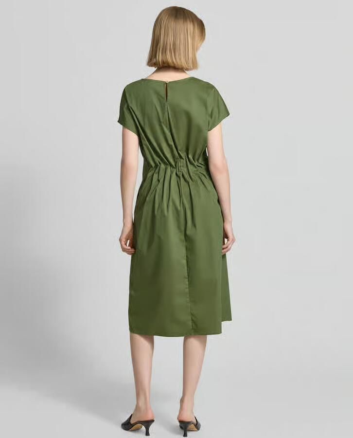 Christian Berg Woman Selection Midijurk met ronde hals en draperieën - Foto 3