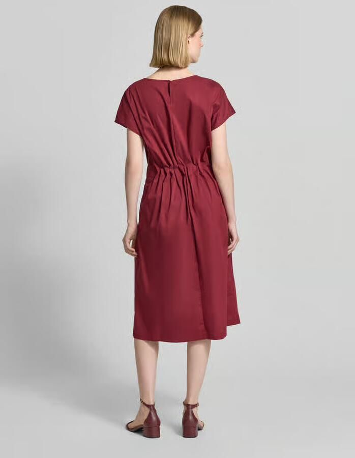 Christian Berg Woman Selection Midijurk met ronde hals en draperieën - Foto 2