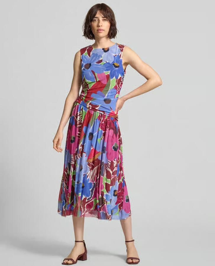Christian Berg Woman Selection Midijurk van mesh met bloemenprint - Foto 2