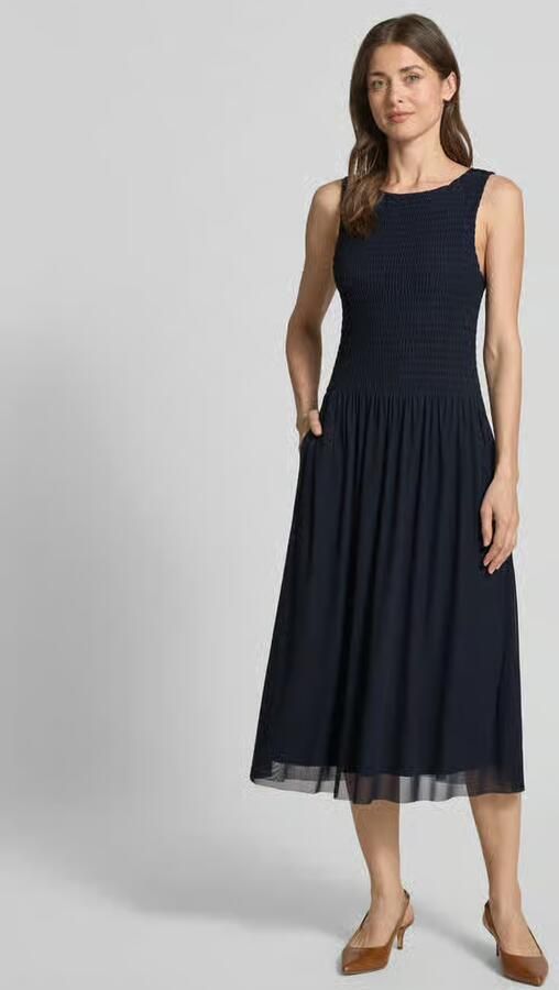 Christian Berg Woman Selection Midijurk van mesh met smokdetails - Foto 2