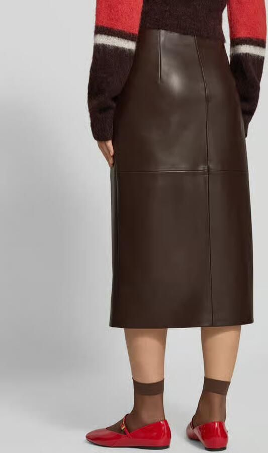 Christian Berg Woman Selection Midirok in lederlook - Foto 3