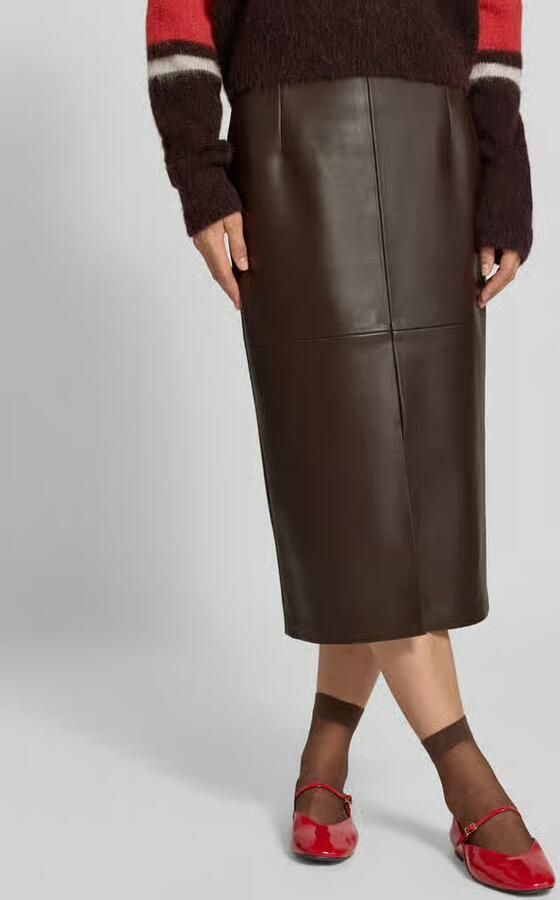 Christian Berg Woman Selection Midirok in lederlook - Foto 2