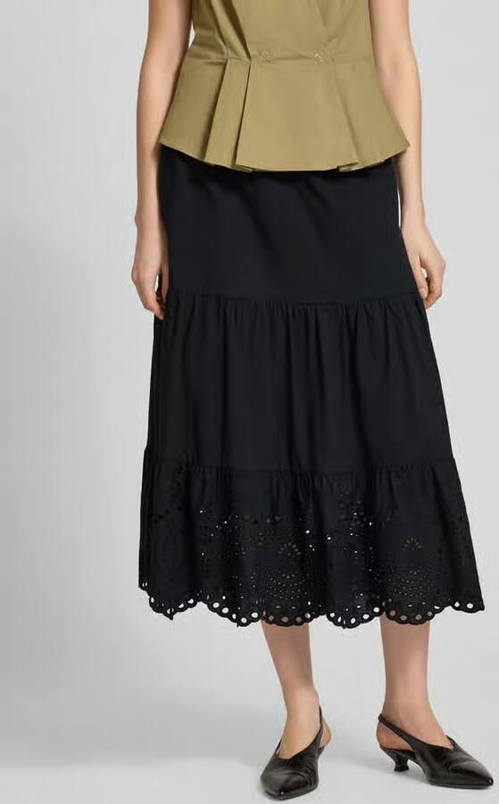 Christian Berg Woman Selection midirok met ajourwerk - Foto 2