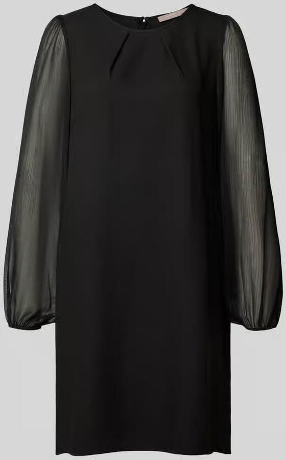 Christian Berg Woman Selection Mini-jurk met semitransparante mouwen