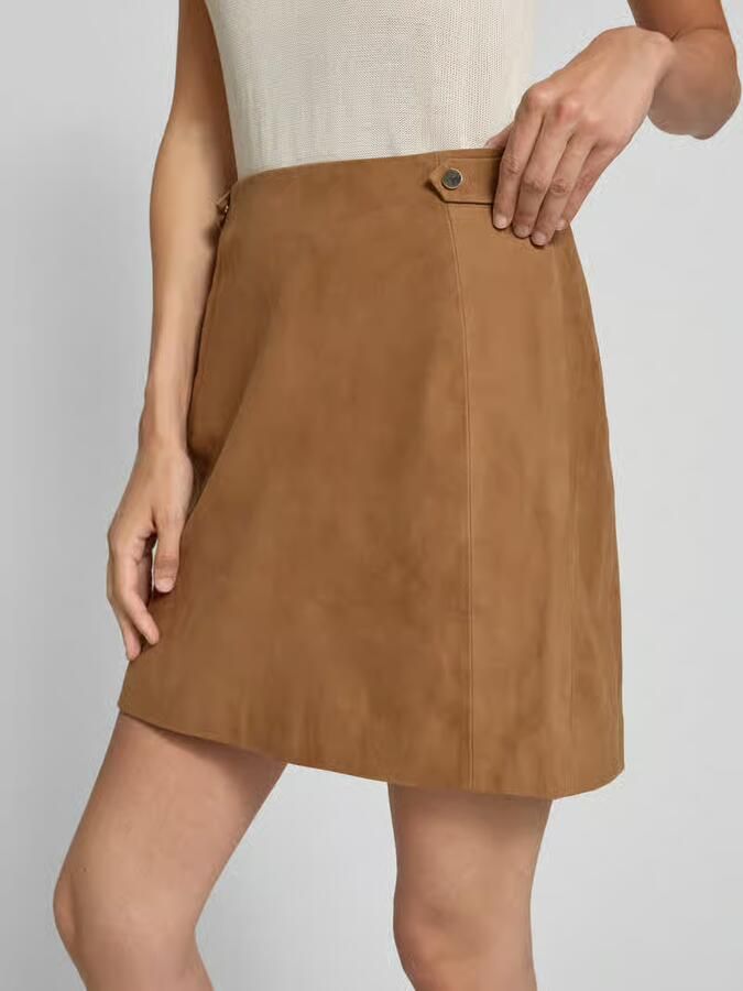Christian Berg Woman Selection Minirok van echt chevreau-suède met sierapplicatie - Foto 2