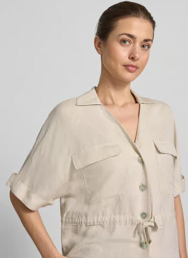 Christian Berg Woman Selection Overhemdblouse van mix van linnen en viscose