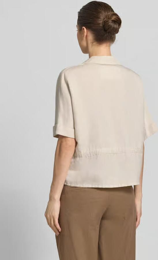 Christian Berg Woman Selection Overhemdblouse van mix van linnen en viscose - Foto 4