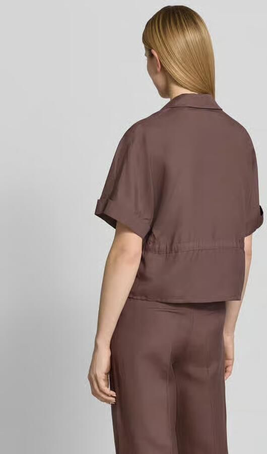Christian Berg Woman Selection Overhemdblouse van mix van linnen en viscose