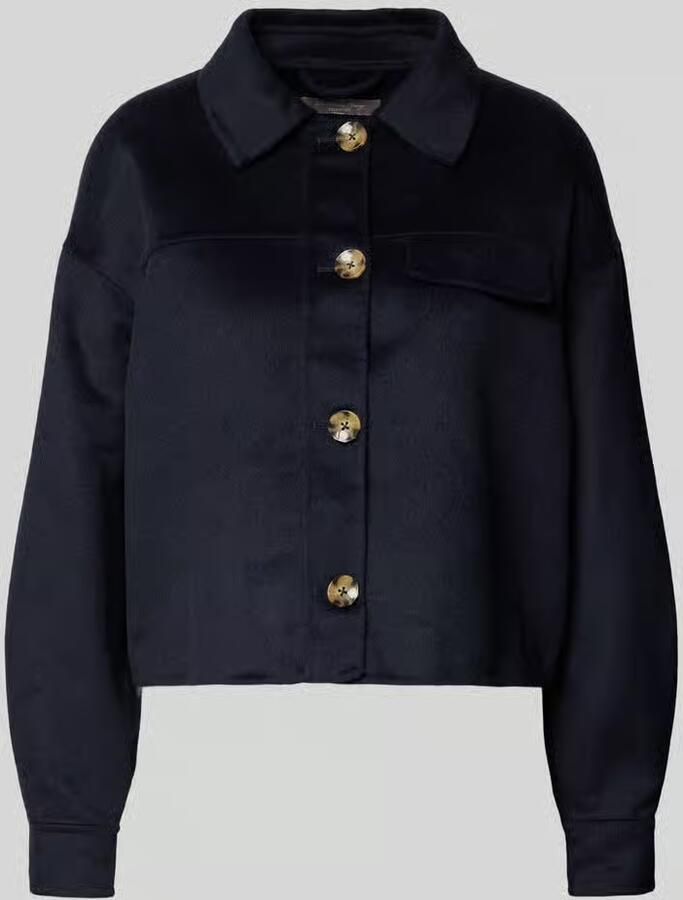 Christian Berg Woman Selection Overhemdjack met wol en labeldetail