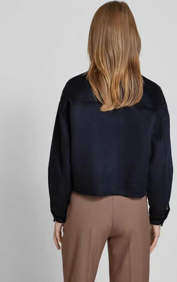 Christian Berg Woman Selection Overhemdjack met wol en labeldetail - Foto 4