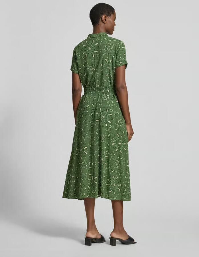 Christian Berg Woman Selection Overhemdjurk van viscose met strikceintuur
