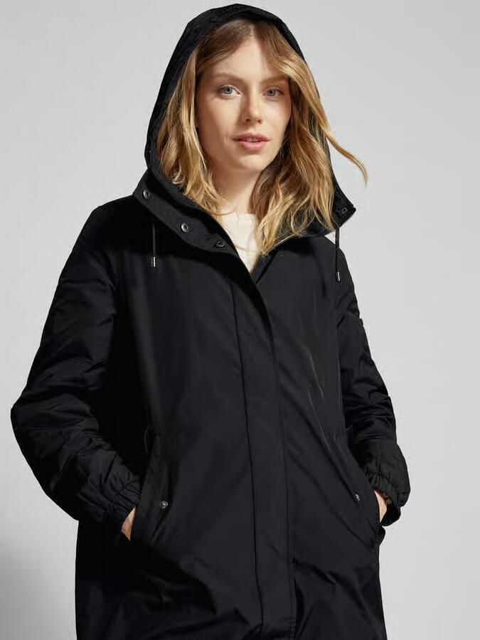 Christian Berg Woman Selection Parka met capuchon en ritszakken opzij