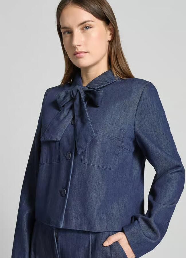Christian Berg Woman Selection Regular fit blazer in denimlook met lyocell - Foto 2