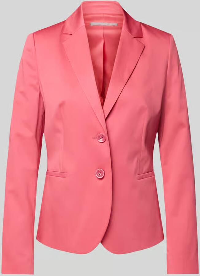 Christian Berg Woman Selection Regular fit blazer met reverskraag en paspelzakken - Foto 2