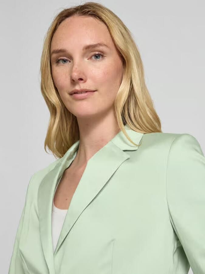 Christian Berg Woman Selection Regular fit blazer met reverskraag en paspelzakken