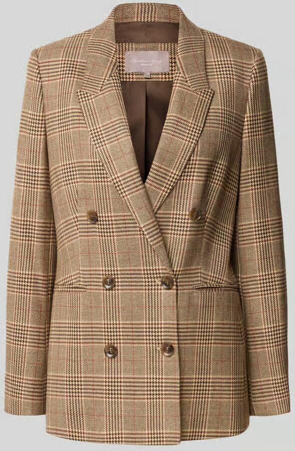 Christian Berg Woman Selection Regular fit blazer met reverskraag en paspelzakken