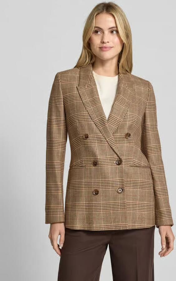 Christian Berg Woman Selection Regular fit blazer met reverskraag en paspelzakken - Foto 2