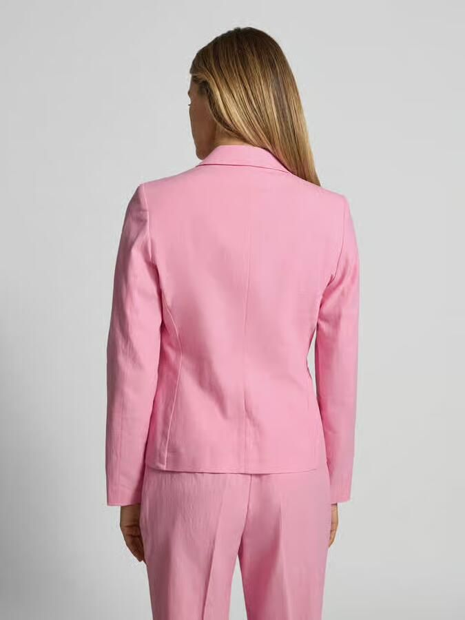Christian Berg Woman Selection regular fit blazer van linnenmix met paspelzakken