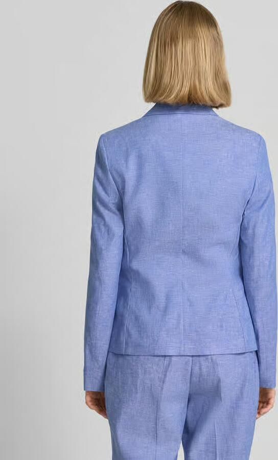 Christian Berg Woman Selection regular fit blazer van linnenmix met paspelzakken