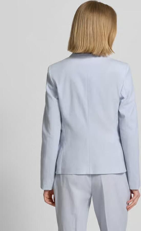 Christian Berg Woman Selection regular fit blazer van linnenmix met paspelzakken - Foto 3
