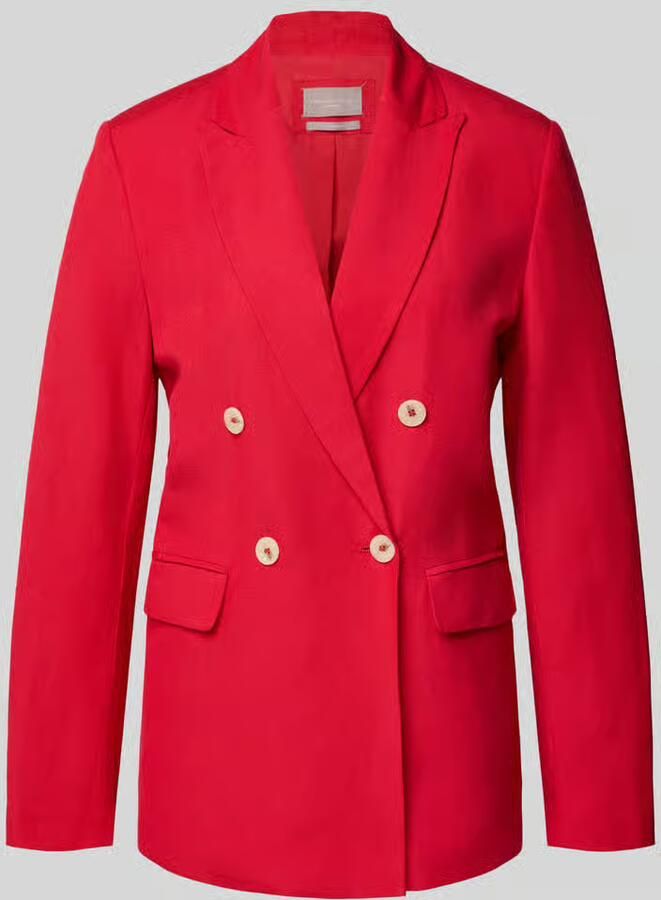 Christian Berg Woman Selection regular fit blazer van linnenmix met viscosemix met viscose - Foto 2