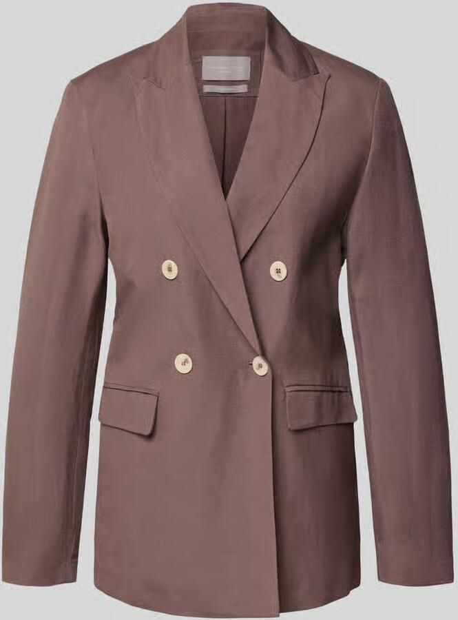 Christian Berg Woman Selection regular fit blazer van linnenmix met viscosemix met viscose - Foto 2