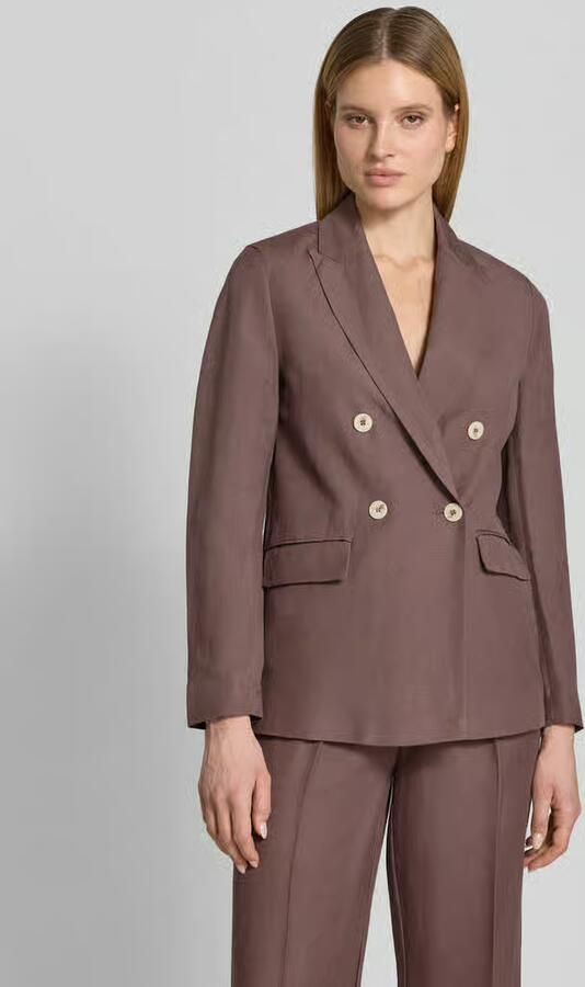 Christian Berg Woman Selection regular fit blazer van linnenmix met viscosemix met viscose - Foto 3