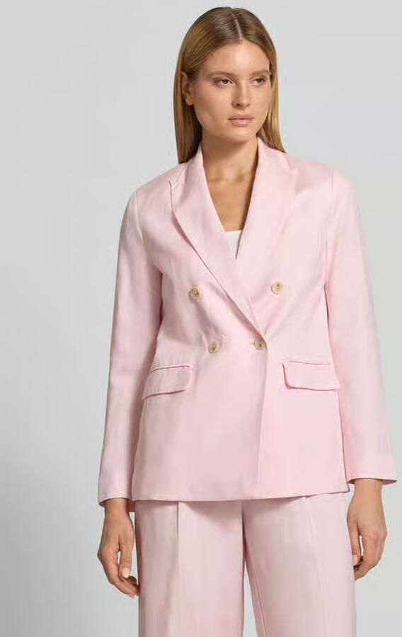 Christian Berg Woman Selection regular fit blazer van linnenmix met viscosemix met viscose - Foto 2