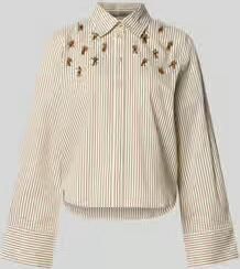 Christian Berg Woman Selection regular fit blouse in all-over look met parels