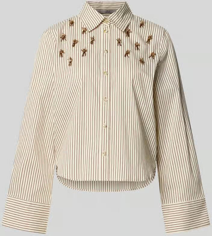 Christian Berg Woman Selection regular fit blouse in all-over look met parels - Foto 2