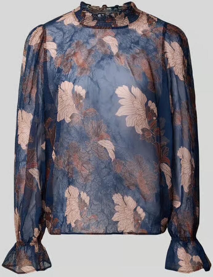 Christian Berg Woman Selection Regular fit blouse in semitransparant design