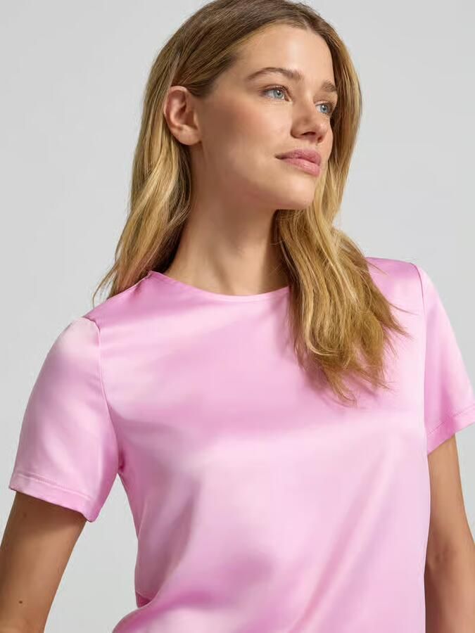 Christian Berg Woman Selection regular fit blouse van satijn