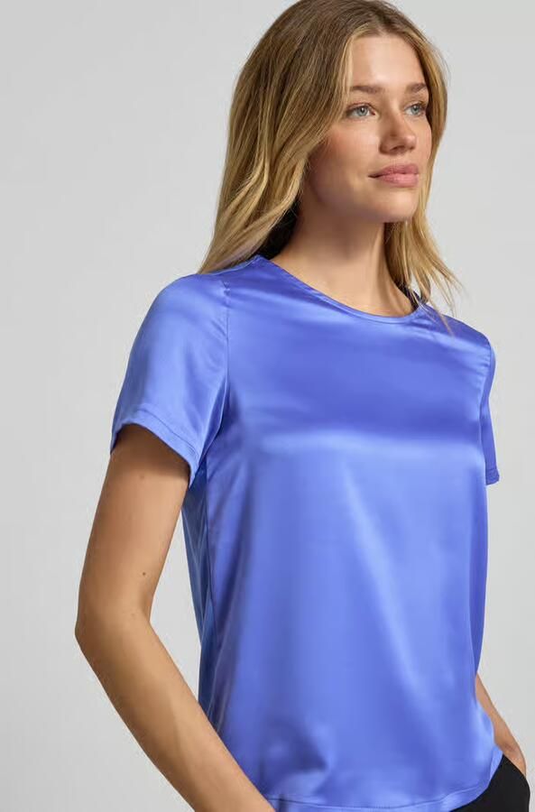 Christian Berg Woman Selection regular fit blouse van satijn