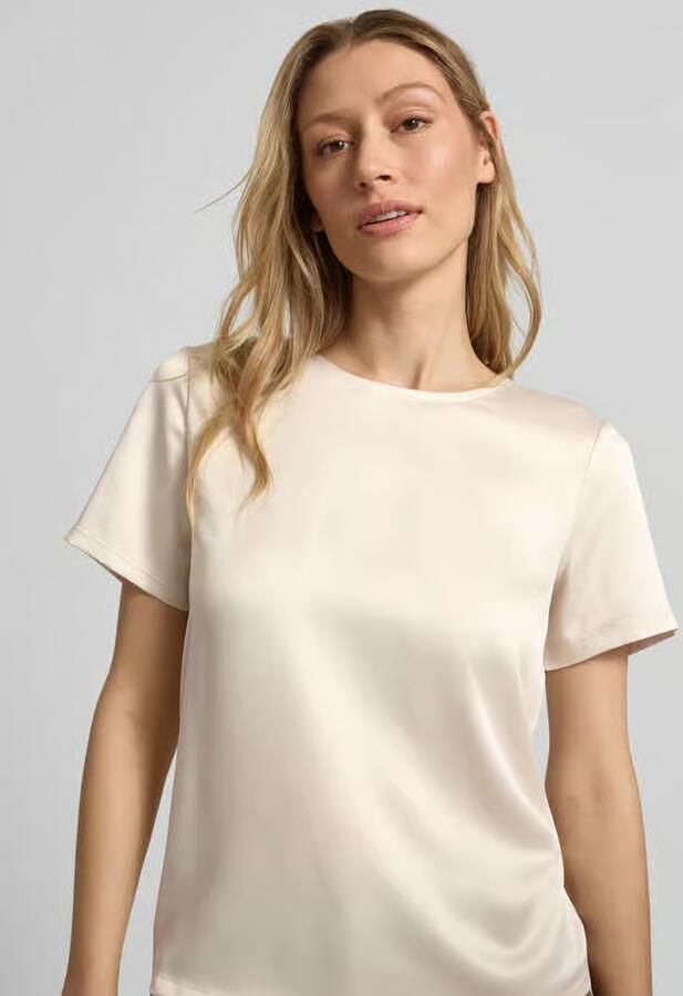 Christian Berg Woman Selection regular fit blouse van satijn