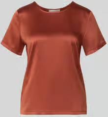 Christian Berg Woman Selection regular fit blouse van satijn
