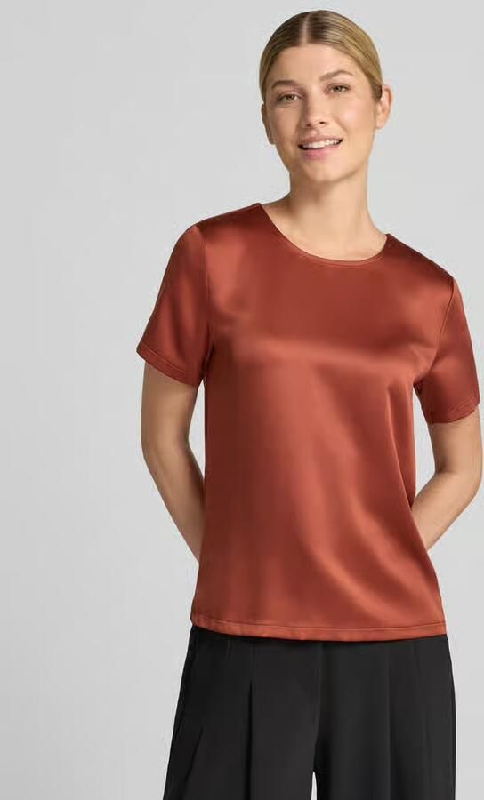 Christian Berg Woman Selection regular fit blouse van satijn - Foto 3