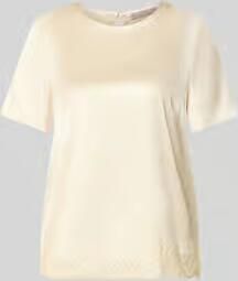 Christian Berg Woman Selection Regular fit blouse van satijn met kant